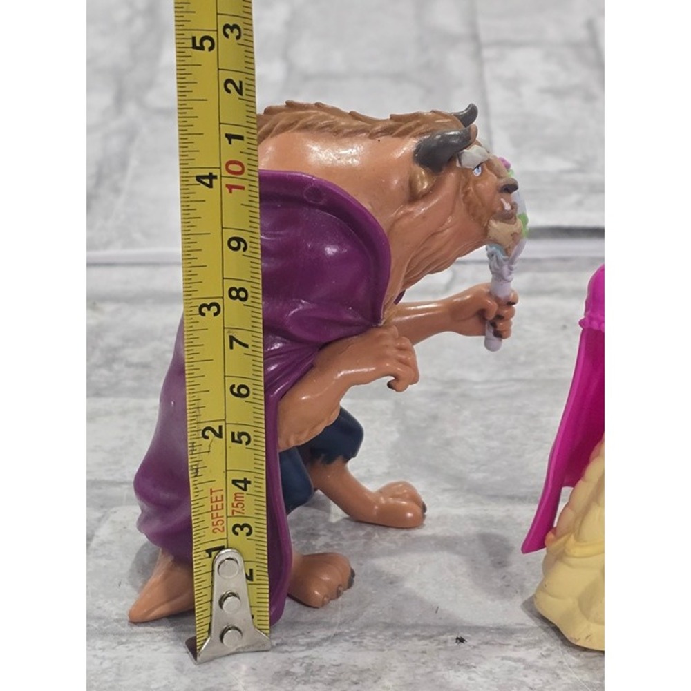 Lot of 2 Beauty Beast Figures Rubber Cake Toppers - Picture 5 of 7